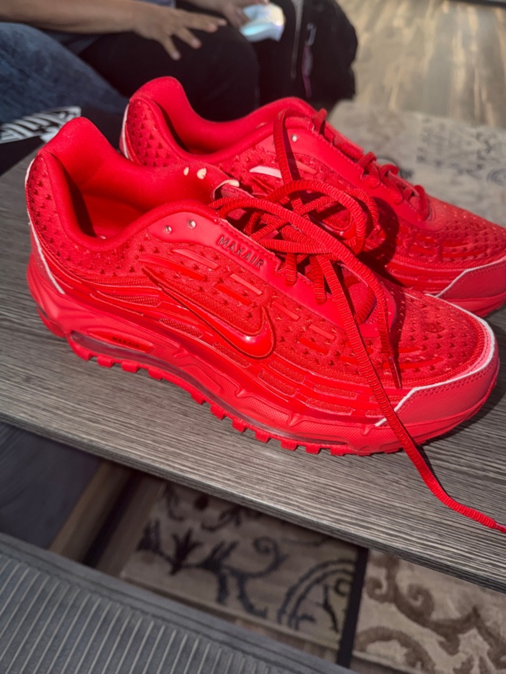 Nike Red Air Max Low-Top Sneakers